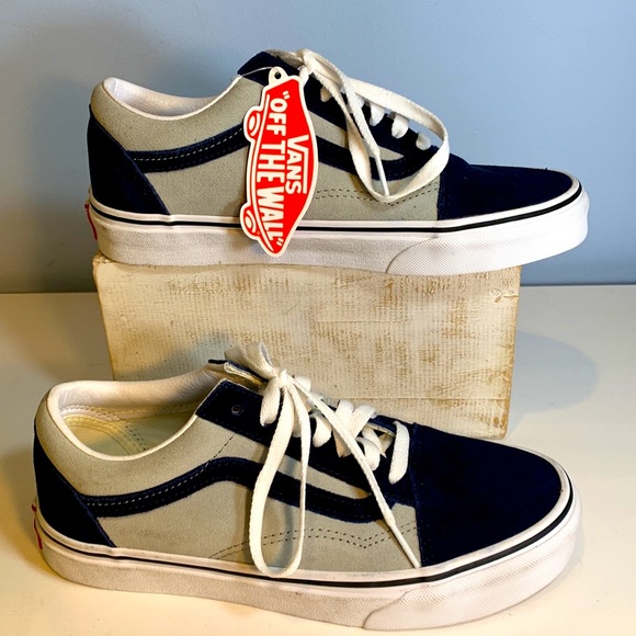 Vans 2tone Suede Old Skool Dress Blues Grey Blue - Picture 6 of 9